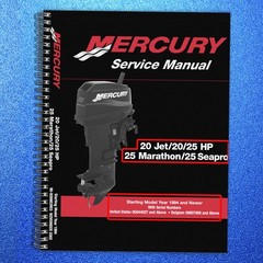 MERCURY 20 Jet 20 25 HP Marathon 25 Seapro SERVICE MANUAL – COIL BIND – COVERING