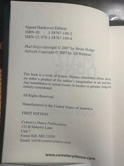 Mad Dogs by Brian Hodge Signed Ltd 1st Edition Cemetery Dance NEW tray case PC