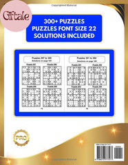 Easy Large Print Sudoku Puzzle Book 300+ Easy Puzzles 22pt 4 Per Page