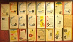 Lot of 23, very earliest BANTAM vintage paperbacks; late 1940s, all below #100