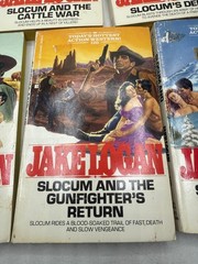 Vintage Paperback Jake Logan Assorted Books Action Western Stories