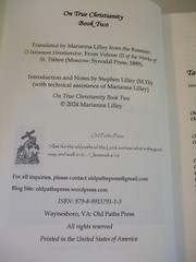 On True Christianity St. Tikhon of Zadonsk 300th Anniversary Edition. Orthodox.