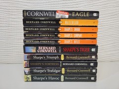 Lot of 10 Sharpe Series Books by Bernard Cornwell Paperback & Hardcover