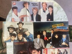 HUGE LOT ~ Duran Duran Memorabilia Books Posters Tourbook Pins Cassettes & More!