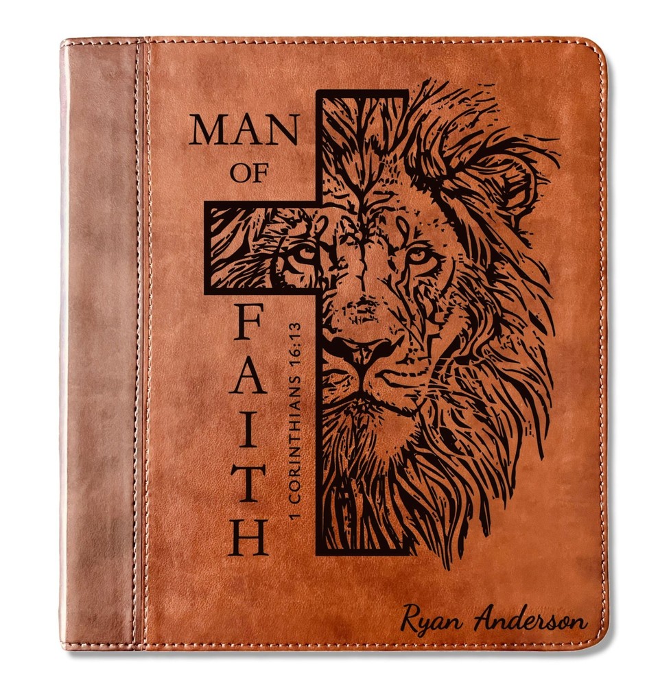 Personalized Bible for Men, ESV Journaling Study Bible, Custom Name Engraved