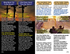 English/Spanish, RAPTURE Gospel Bible Tracts, 40 PK in 2 Covers, 20 Pages Ea.