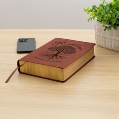 Personalized ESV Men’s Study Bible, Rooted in Christ Tree Design, Name Engraved
