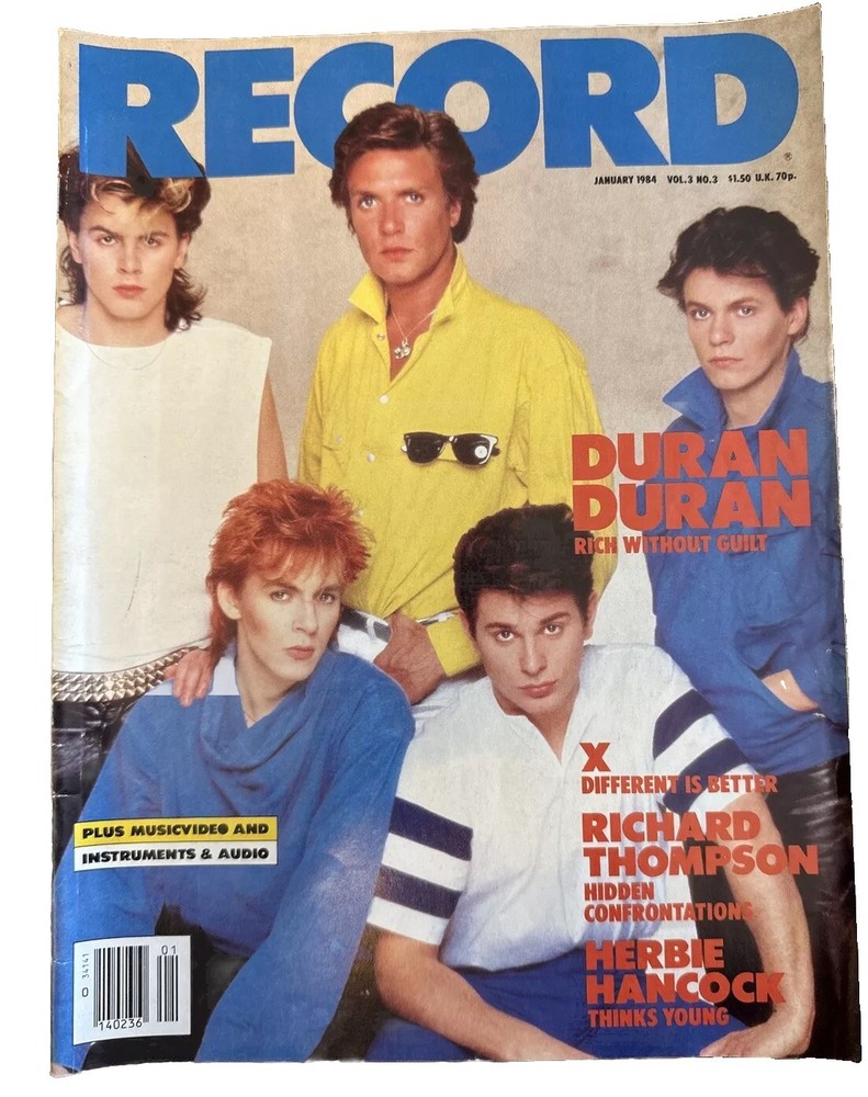 Record Music Magazine January 1984 Duran Duran Herbie Hancock Richard Thompson