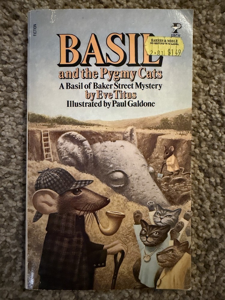 Basil and the Pygmy Cats by Eve Titus 1973 Paperback 109 Pages (Good)