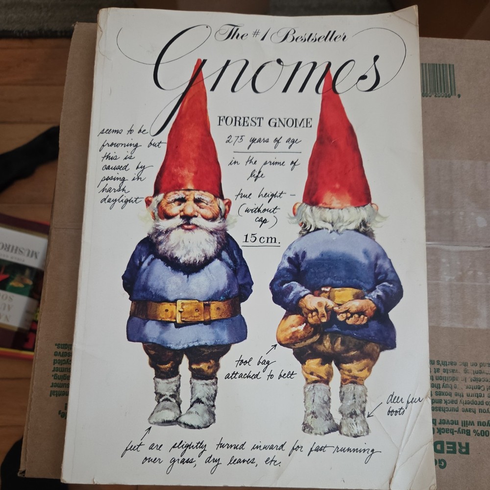 Gnomes, Forest Gnome, Text by Wil Huygen by Rien Poortvliet 1976. Pre-Owned
