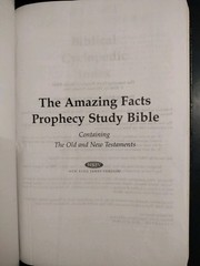 The Holy Bible Prophecy Study Edition. Nelson. 2008. Genuine Leather (8.5″ x 6″)