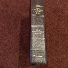 Life Application Study Bible NIV Bonded Leather INDEXED Gold BEAUTIFUL!!