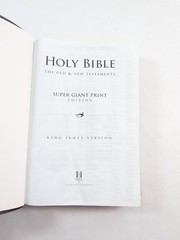 Holy Bible KJV Super Giant Print Edition Red Letter Holman 1996