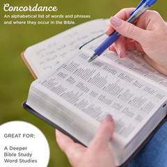 KJV Holy Bible, Compact Large Print Faux Leather Red Letter Edition – Ribbon Mar