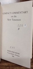 Compact Commentary on the New Testament Baker Book House 1964 Vintage Hardcover