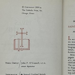 LIVES OF THE SAINTS Alban Butler Lib. Of Catholic Devotion HC Cream Faux Leather