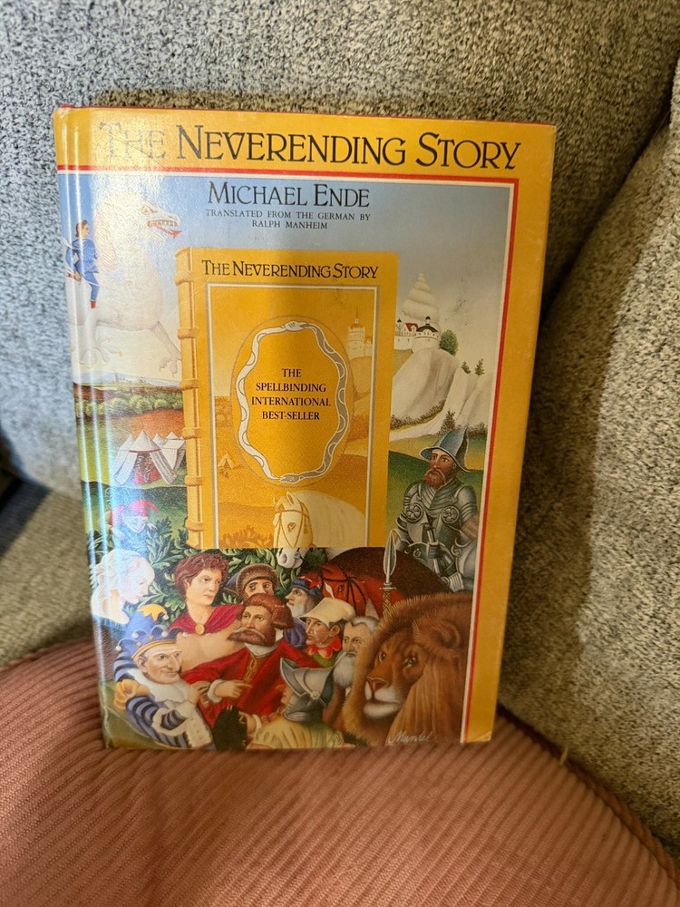 The Neverending Story Michael Ende 1983 HC 1st Illustrated Worn DJ Clean Interio