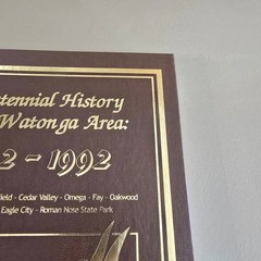 Centennial History of the Watonga Area 1892-1992 HC Oklahoma Blaine County Book