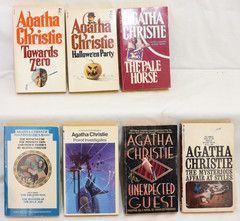 Lot of 7 Agatha Christie Books, Paperback, Mystery, Good, No Duplicates, B514