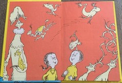 One Fish Two Fish Red Fish Blue Fish By Dr. Seuss Grolier Book Club Edition GOOD