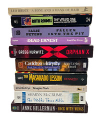 Lot Of 10 Mystery Thriller Paperback Books, Mixed Authors as Shown – Bundle A
