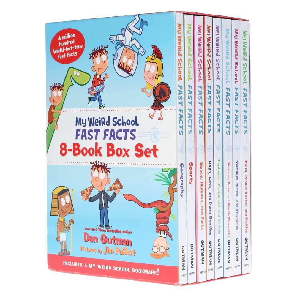 My Weird School Fast Facts By Dan Gutman: 8 Books Box Set – Ages 6-10 – PB