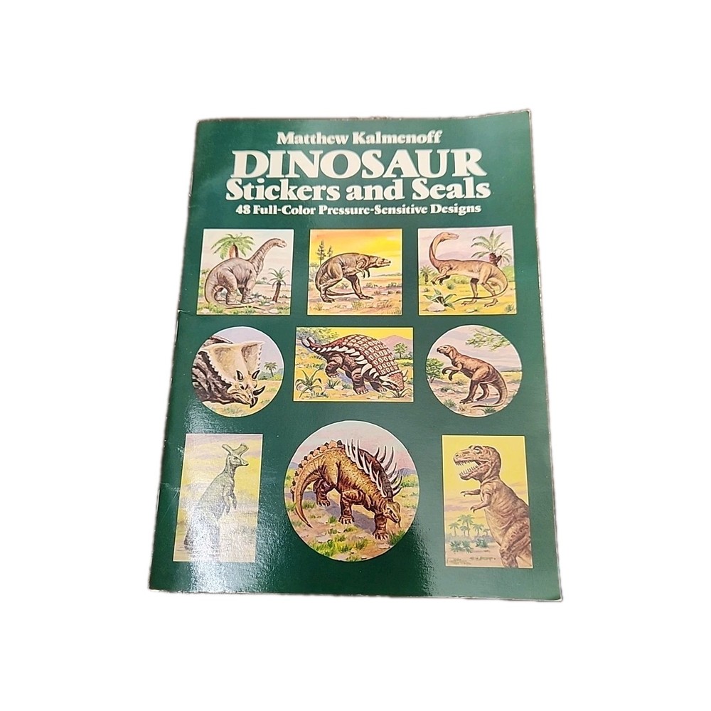 DINOSAUR STICKERS AND SEALS: 48 FULL-COLOR By Matthew Kalmenoff & Dinosaurs
