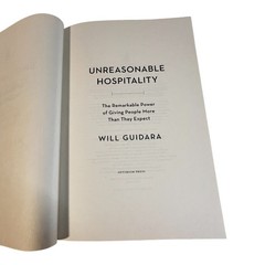 Unreasonable Hospitality Will Guidara Hardcover Book Bestseller