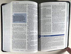 Scarce! 1984 NIV Student Bible Blue Bonded Leather Compact Yancey & Stafford VG-