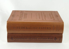 COMMON SENSE and THE FEDERALIST PAPERS ~ Set of 2 Faux Leather Books BRAND NEW ~