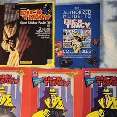 Dick Tracy Book Lot Sticker Fun Coloring Books Poster Book Movie Collectors Guid