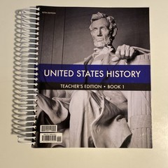 BJU United States History (5th ed) Teacher’s Edition Book 1 & 2