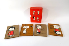 Vtg 1960s The Peanuts Philosophers Mini Book Box Set Complete 4 Snoopy Schulz