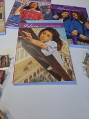14 American Girl Mixed Lot 5 Rebecca Paperback Books 8 American Girl Lapel Pins