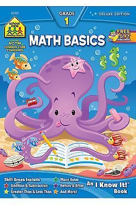 School Zone Math Basics 1 Workbook: 64 Pa- paperback, School Zone, 9780887431371
