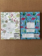 Set of 2~ Tropical & Botanical Coloring Books & Word Searches Thunder Bay Press