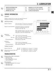 HONDA TRX350 Fourtrax Foreman ATV Service Manual 1985-1989 – WIRE BOUND – COVERS