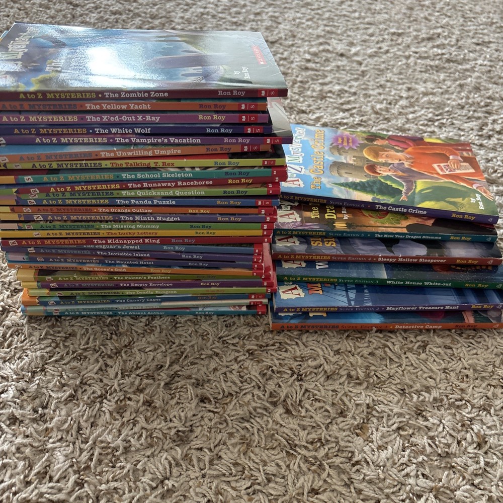 COMPLETE Series Set A TO Z MYSTERIES 1-26 Ron Roy PLUS 1-6 Super EDITION 32books