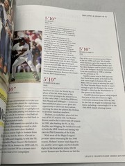 Major League Baseball Official Program: NLCS 2018 Richard Justice MLB Blue PB
