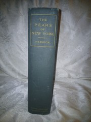 THE PEARS OF NEW YORK U.P. Hedrick 80 color plates 1921 First Ed