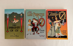 Wizard of Oz Books by L. Frank Baum Lot of 6 Large Print Books, 3 HC w/DJ, 3 PB