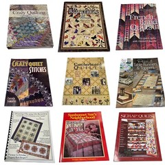 Quilter’s Lot 9 books Guides Design Patterns Techniques Scrap French Braid Quilt