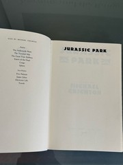 Jurassic Park – Michael Crichton (Hardcover) First Trade Edition/Print, 1st VG
