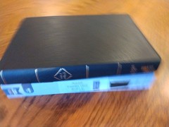 NASB Thinline Bible 1995 Text LARGE PRINT~ retail $54.99~ Black Leathersoft