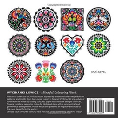 Wycinanki Lowicz Polish Folk Art Coloring Book 24 Designs 8.5×8.5 in New