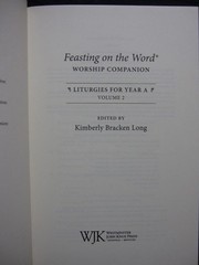 Feasting on the Word Worship Companion Liturgies for Year A, Volume 2 with CD