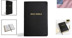 Luxury KJV Bible – Giant Print, Red Letter Edition, Decorative Leather Cover