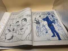 1980 Vintage Superheros 448 Page Big Big Book Coloring Activity Book Used