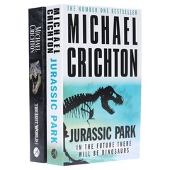 Jurassic Park & The Lost World by Michael Crichton 2 Books – Fiction – Paperback