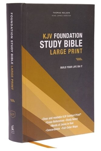 Kjv, Foundation Study Bible, Large Print, Hardcover, Red Letter, Thumb Indexed,